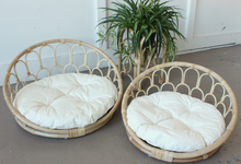 Load image into Gallery viewer, Mermaid Rattan Pet Bed