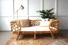 Load image into Gallery viewer, Peacock Hand Woven Lounge Daybed