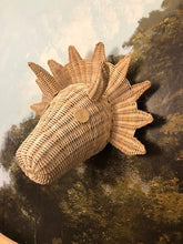 Load image into Gallery viewer, Woven Wicker Dinosaur Head Wall Decor Picnic Imports
