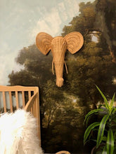Load image into Gallery viewer, Woven Wicker Elephant Wall Decor Picnic Imports