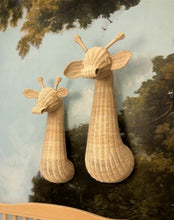Load image into Gallery viewer, Woven Wicker Giraffe Head Wall Decor Picnic Imports