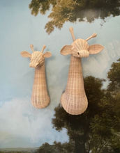 Load image into Gallery viewer, Woven Wicker Giraffe Head Wall Decor Picnic Imports