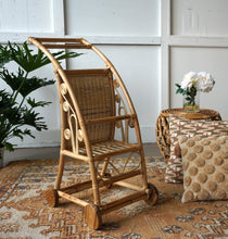 Load image into Gallery viewer, Rattan Hand Woven Doll Stroller

