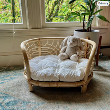 Load image into Gallery viewer, Kaira Oval Rattan Pet Bed
