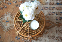Load image into Gallery viewer, Hand Woven Peacock Ottoman
