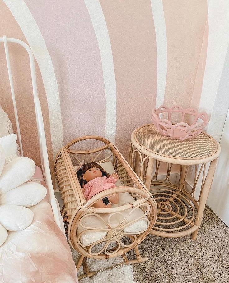 Elodie Rattan Baby Doll Bed