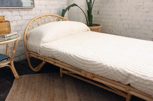 Half Moon Loop Rattan Twin Daybed Daybed Picnic Imports 