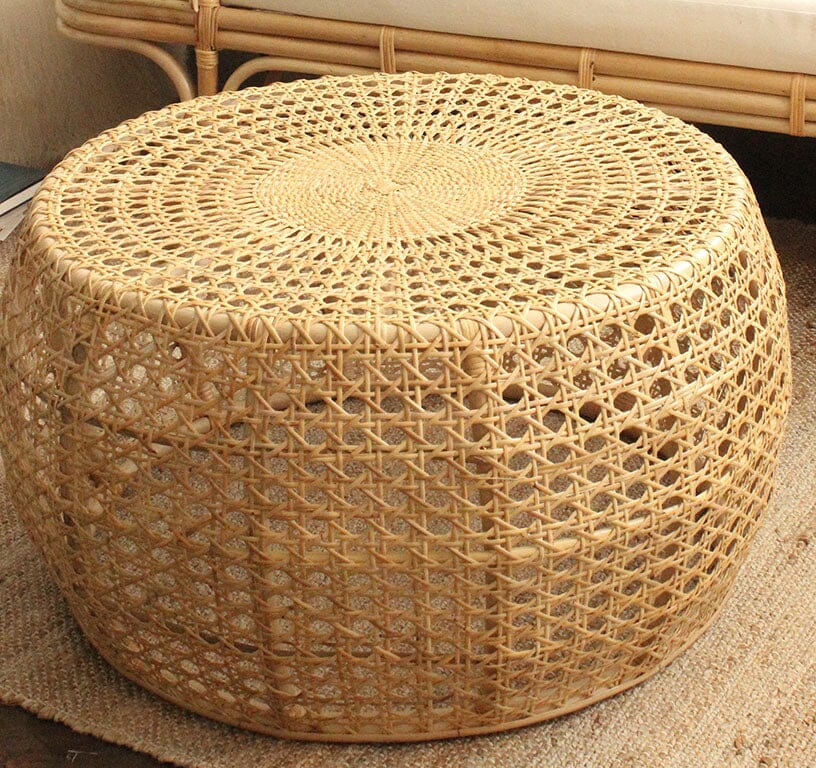 Orb Caned Rattan Coffee Table