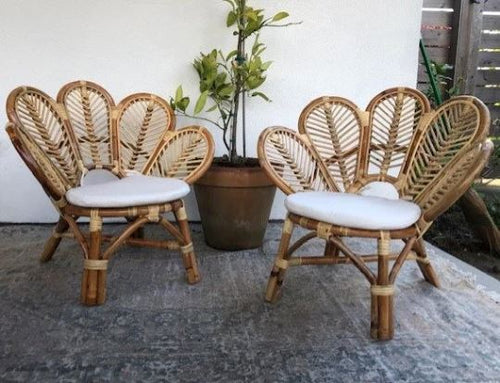 Petite Rattan Flower Chair Picnic Imports 