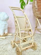 Load image into Gallery viewer, Rattan Baby Doll Stroller Kids Picnic Imports 
