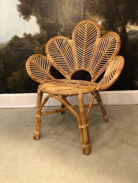 Rattan Flower Accent Chair Chair Picnic Imports 