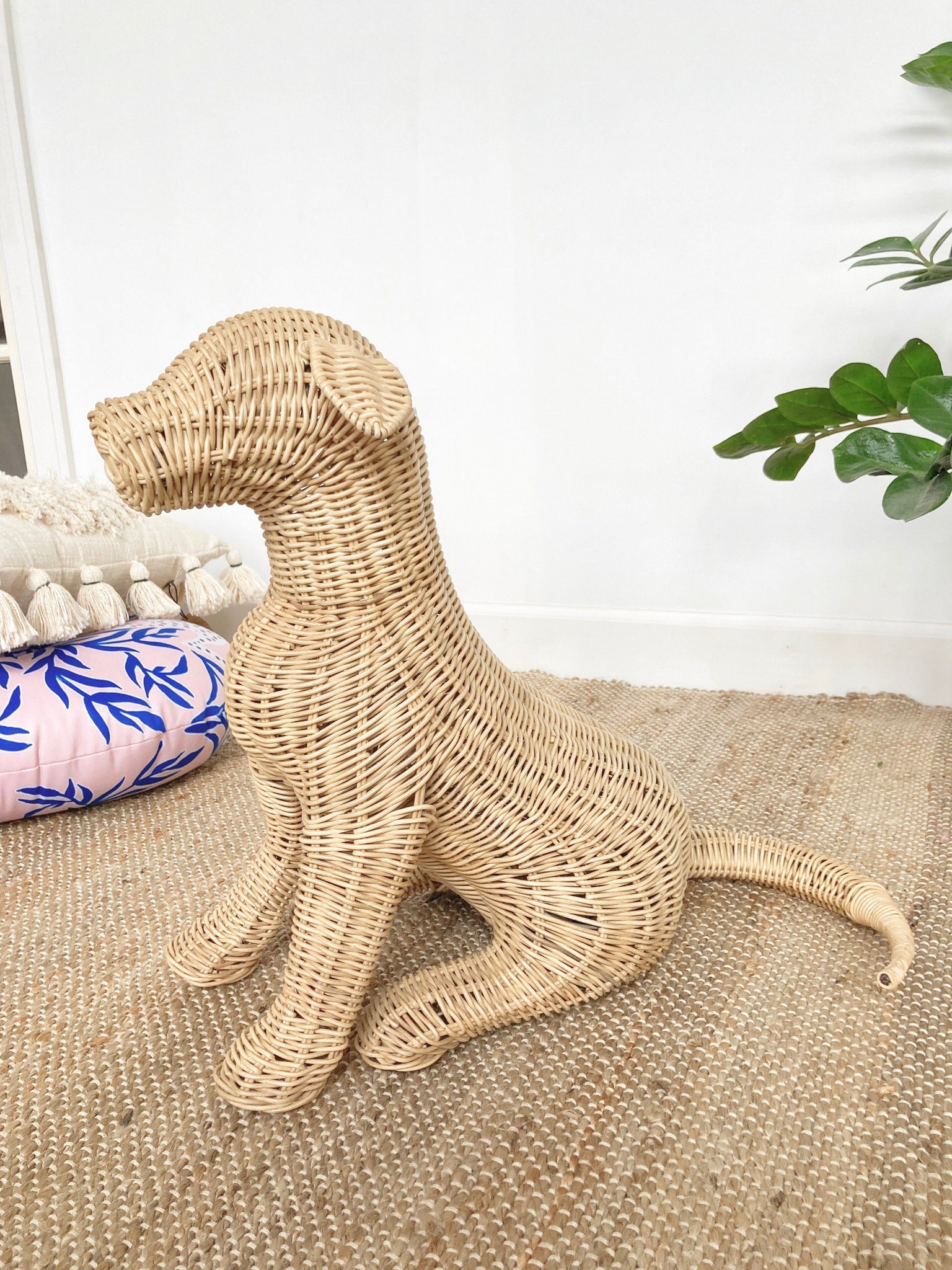 Rattan Wicker Dog