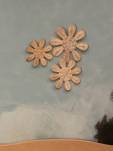 Woven Wicker Daisies (Set of 3) Wall Decor Picnic Imports 
