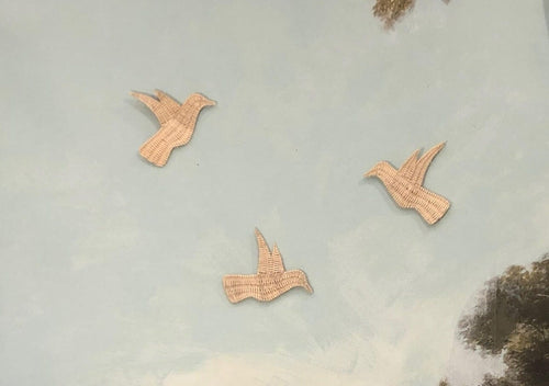 Woven Wicker Hummingbirds (Set of 3) Wall Decor Picnic Imports 